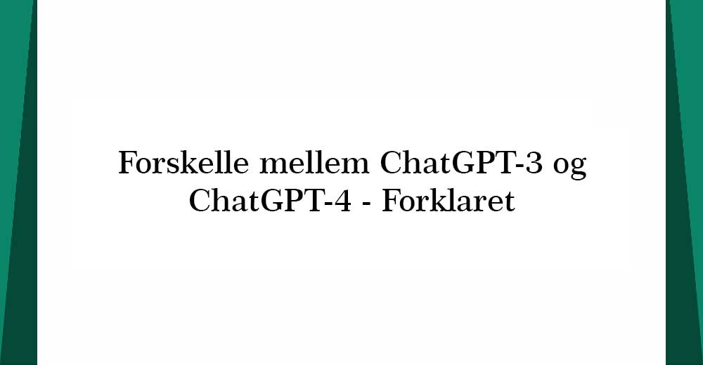ChatGPT-3 og ChatGPT-4